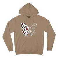 Red Valentine's Days Women Christian Butterfly Hoodie