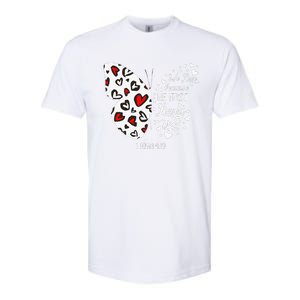 Red Valentine's Days Women Christian Butterfly Softstyle CVC T-Shirt