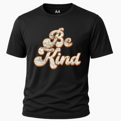 Retro Vintage Distressed Be Kind Performance Shirt