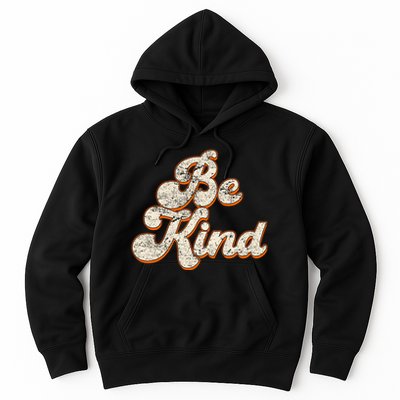 Retro Vintage Distressed Be Kind Hoodie