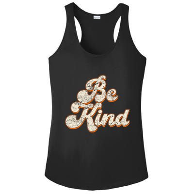 Retro Vintage Distressed Be Kind Ladies PosiCharge Competitor Racerback Tank