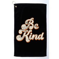 Retro Vintage Distressed Be Kind Golf Towel