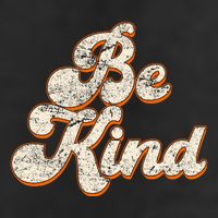 Retro Vintage Distressed Be Kind Golf Towel