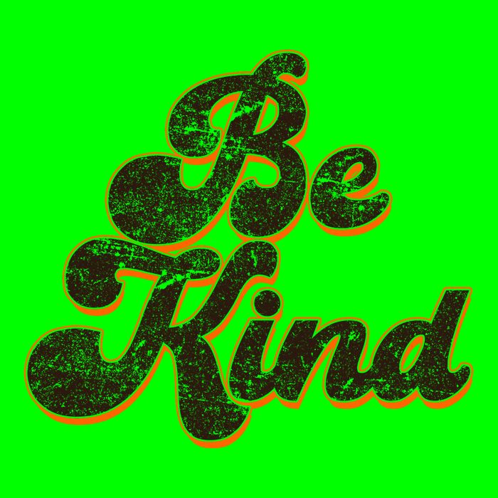Retro Vintage Distressed Be Kind Button