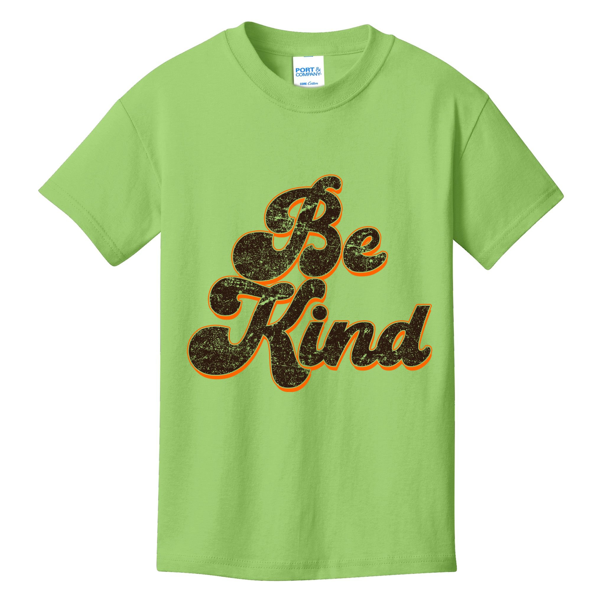 Retro Vintage Distressed Be Kind Kids T-Shirt