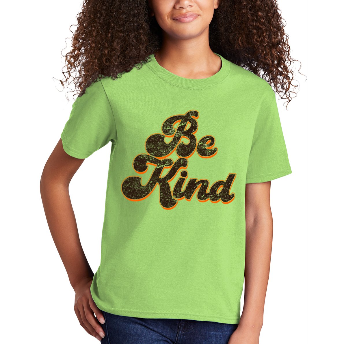 Retro Vintage Distressed Be Kind Kids T-Shirt