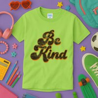 Retro Vintage Distressed Be Kind Kids T-Shirt