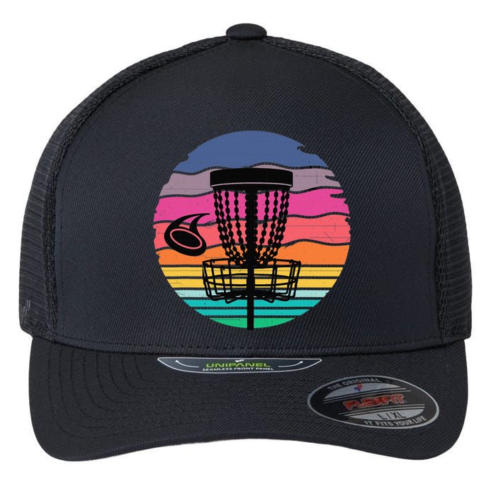 Retro Vintage Disc Golf Shirts Disc Golf Clothing Gift Flexfit Unipanel Trucker Cap