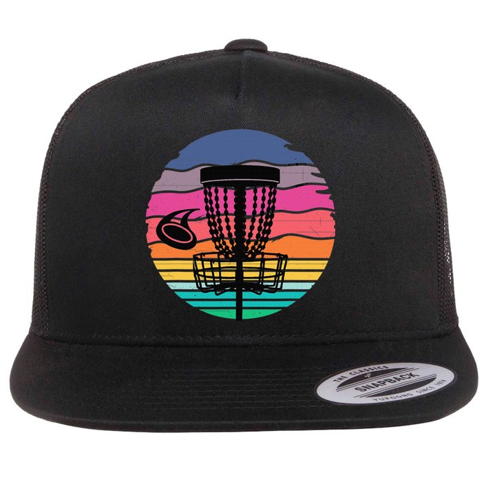 Retro Vintage Disc Golf Shirts Disc Golf Clothing Gift Flat Bill Trucker Hat