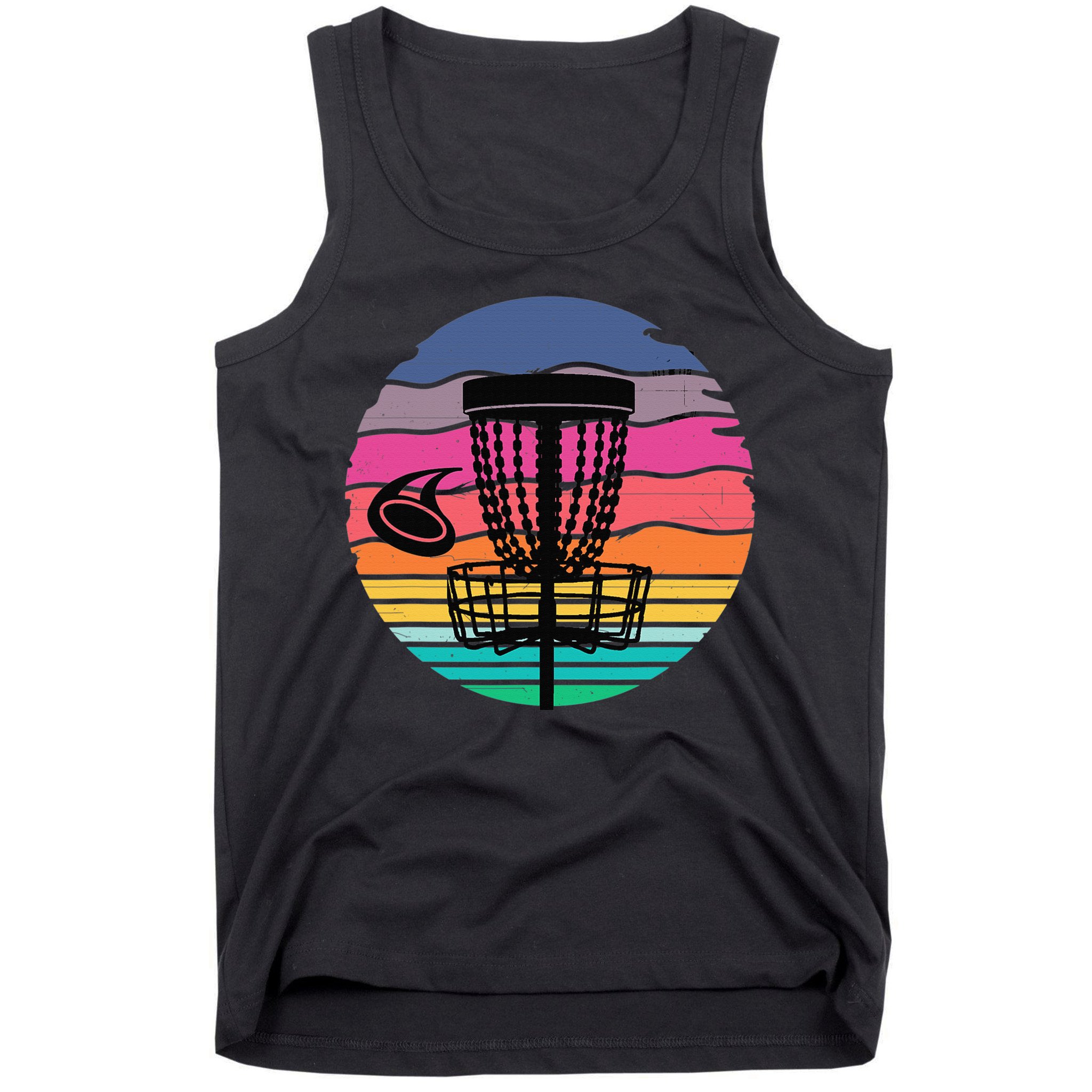 Retro Vintage Disc Golf Shirts Disc Golf Clothing Gift Tank Top