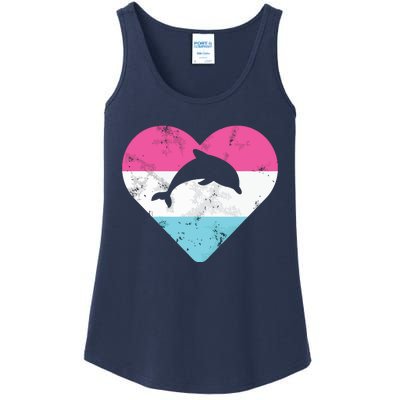 Retro Vintage Dolphin Gift For Ladies Essential Tank