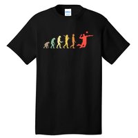 Retro Volleyball Evolution Gift For Volleyball Players Tall T-Shirt