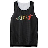 Retro Volleyball Evolution Gift For Volleyball Players Mesh Reversible Basketball Jersey Tank