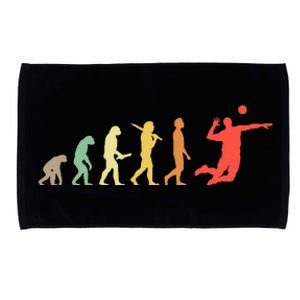 Retro Volleyball Evolution Gift For Volleyball Players Microfiber Hand Towel