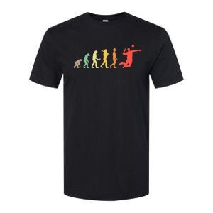 Retro Volleyball Evolution Gift For Volleyball Players Softstyle CVC T-Shirt