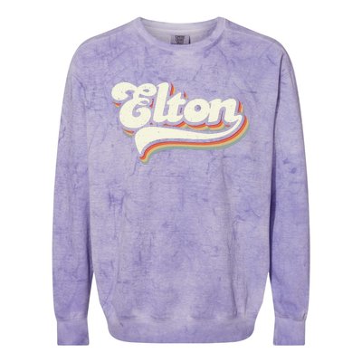 Retro Vintage Elton Colorblast Crewneck Sweatshirt