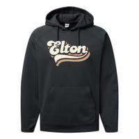 Retro Vintage Elton Performance Fleece Hoodie