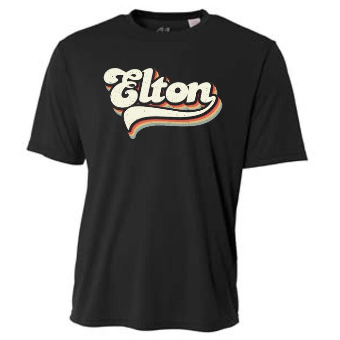 Retro Vintage Elton Cooling Performance Crew T-Shirt