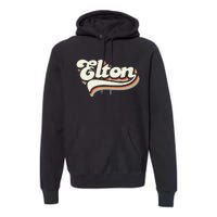 Retro Vintage Elton Premium Hoodie