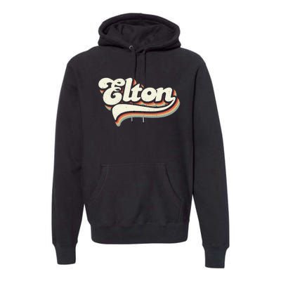 Retro Vintage Elton Premium Hoodie