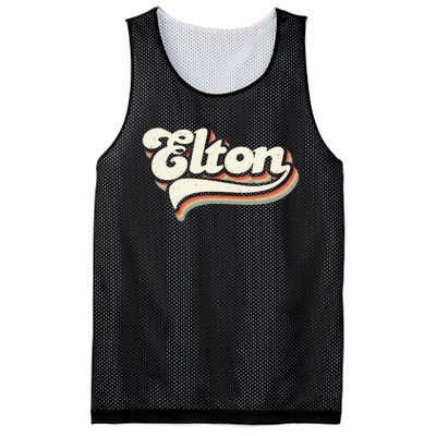 Retro Vintage Elton Mesh Reversible Basketball Jersey Tank