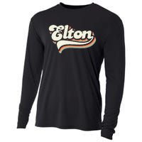 Retro Vintage Elton Cooling Performance Long Sleeve Crew