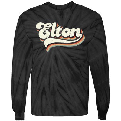 Retro Vintage Elton Tie-Dye Long Sleeve Shirt