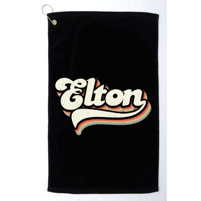 Retro Vintage Elton Golf Towel