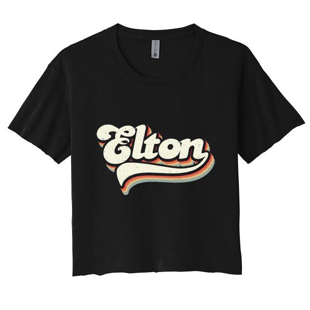 Retro Vintage Elton Crop Top