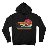 Retro Vintage Eat Sleep Football Repeat American Sport Hoodie