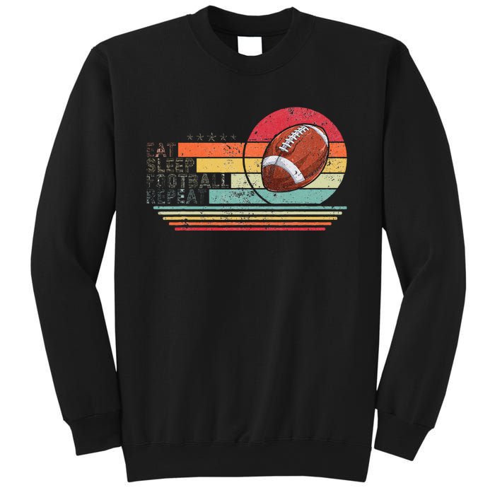 Retro Vintage Eat Sleep Football Repeat American Sport Sweatshirt