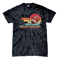 Retro Vintage Eat Sleep Football Repeat American Sport Tie-Dye T-Shirt