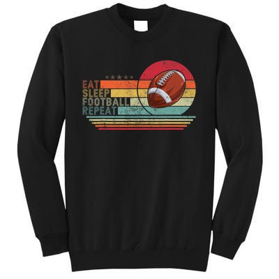 Retro Vintage Eat Sleep Football Repeat American Sport Sweatshirt