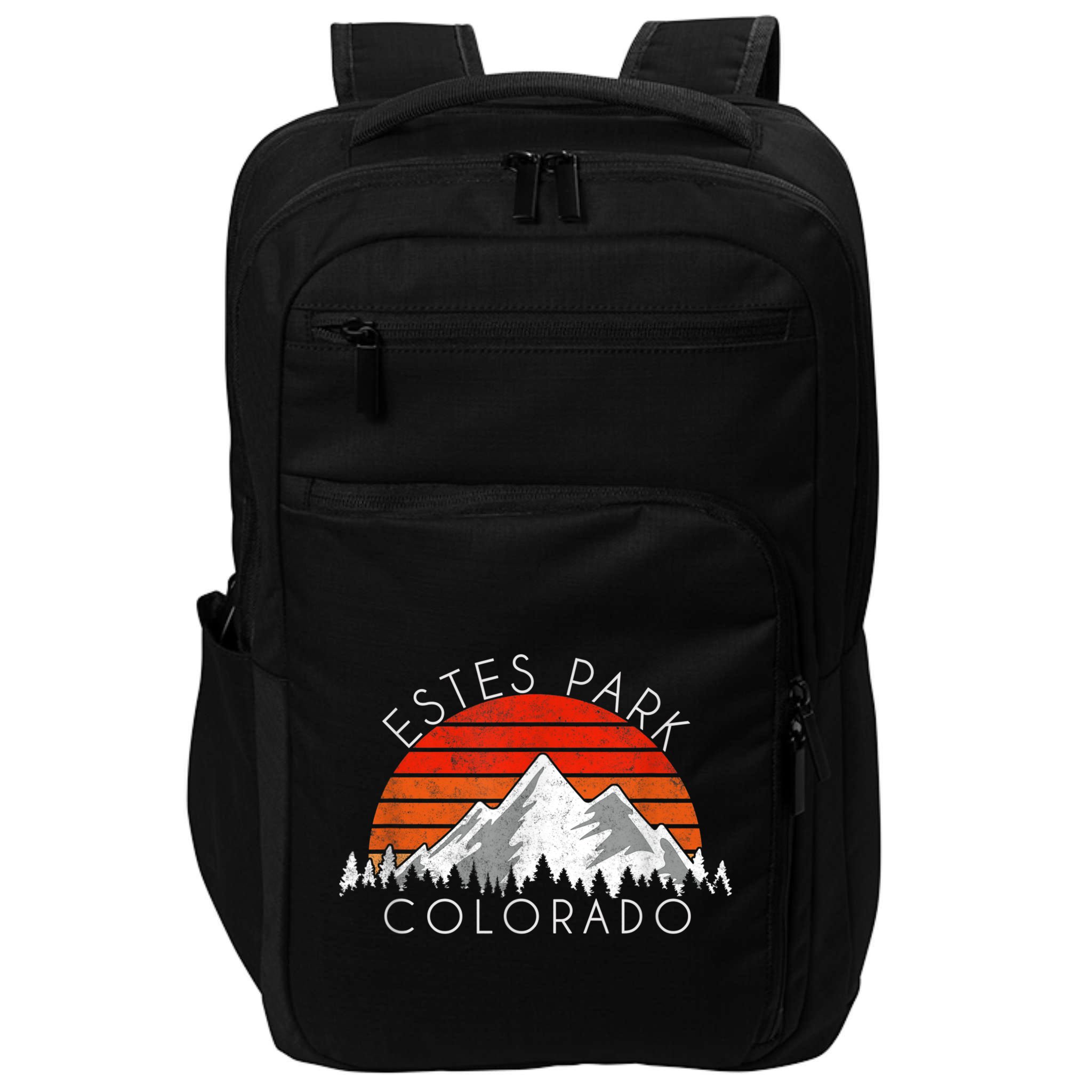 Retro Vintage Estes Park, Colorado Distressed Impact Tech Backpack