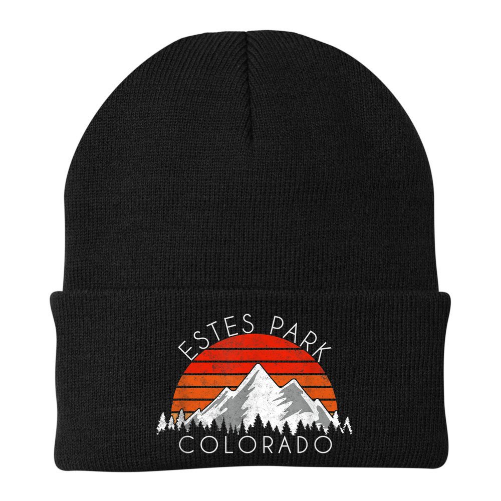 Retro Vintage Estes Park, Colorado Distressed Beanie