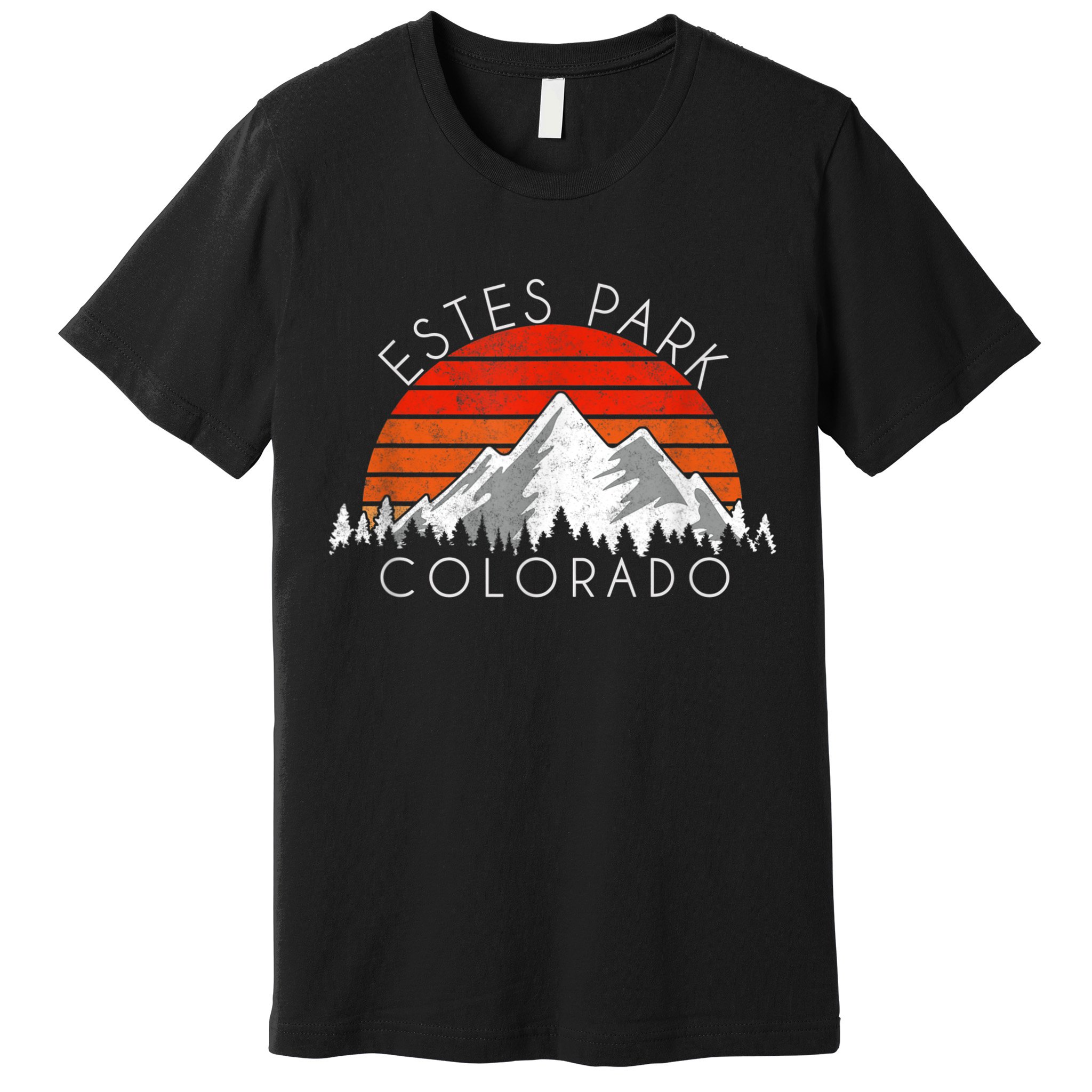 Retro Vintage Estes Park, Colorado Distressed Premium T-Shirt