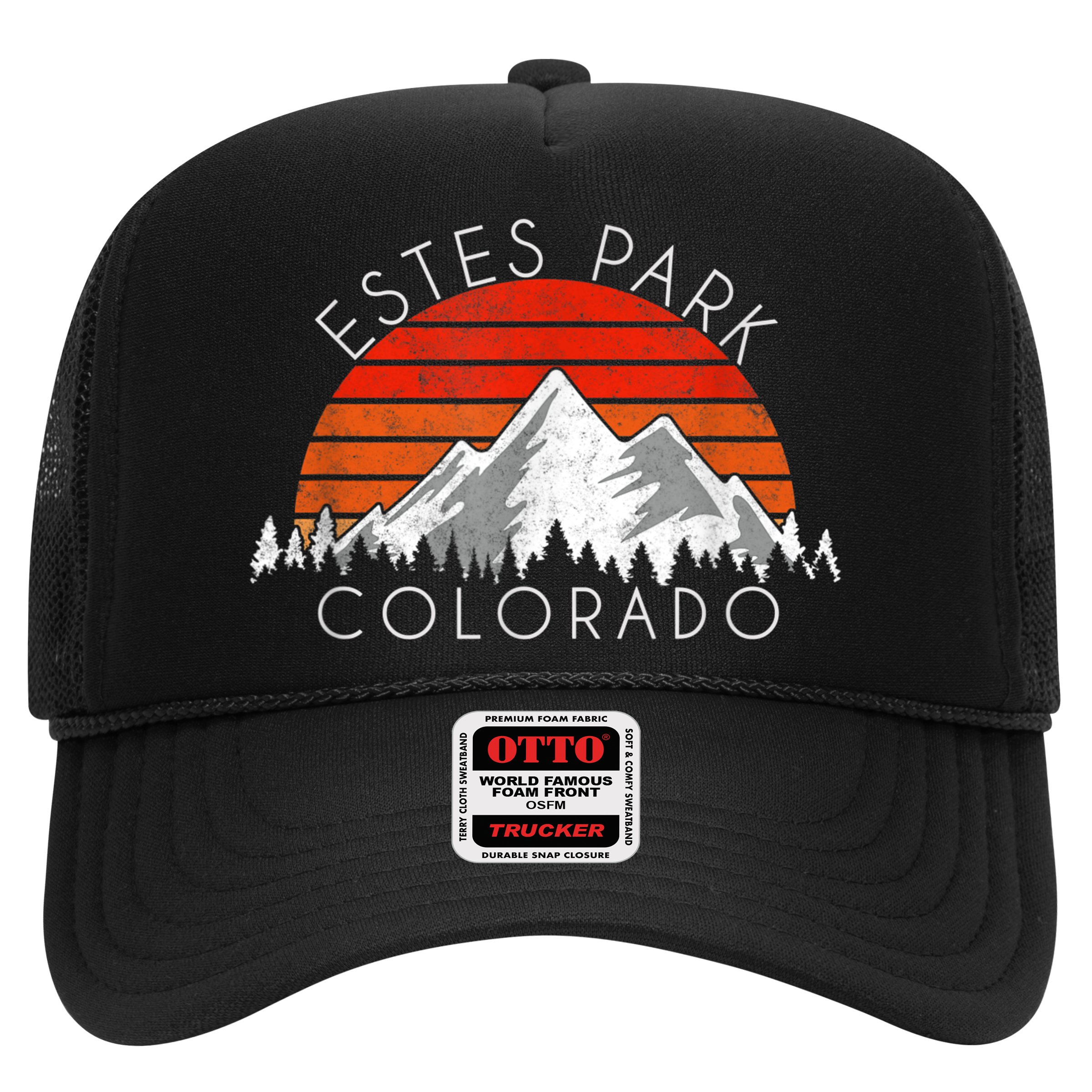 Retro Vintage Estes Park, Colorado Distressed Hat