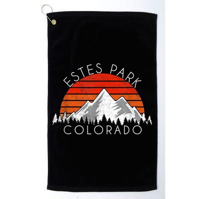Retro Vintage Estes Park, Colorado Distressed Golf Towel
