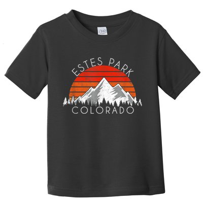 Retro Vintage Estes Park, Colorado Distressed Toddler T-Shirt