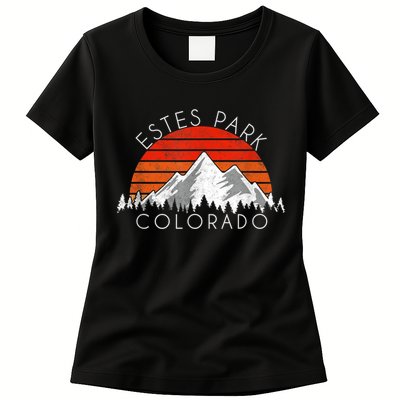 Retro Vintage Estes Park, Colorado Distressed Womens T-Shirt