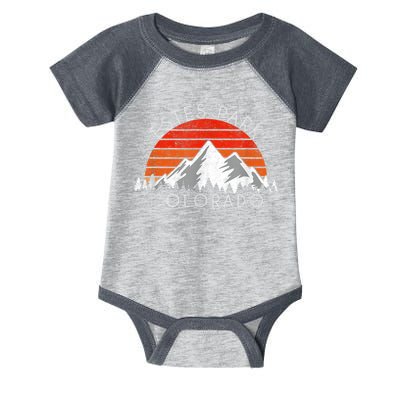Retro Vintage Estes Park, Colorado Distressed Infant Baby Jersey Bodysuit