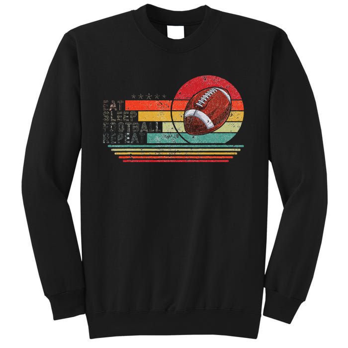 Retro Vintage Eat Sleep Football Repeat American Sport Sweatshirt