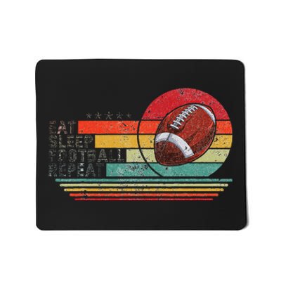 Retro Vintage Eat Sleep Football Repeat American Sport Mousepad