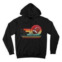 Retro Vintage Eat Sleep Football Repeat American Sport Tall Hoodie