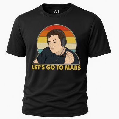 Retro Vintage Elon Musk Let's Go To Mars Performance Shirt