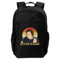 Retro Vintage Elon Musk Let's Go To Mars Backpack