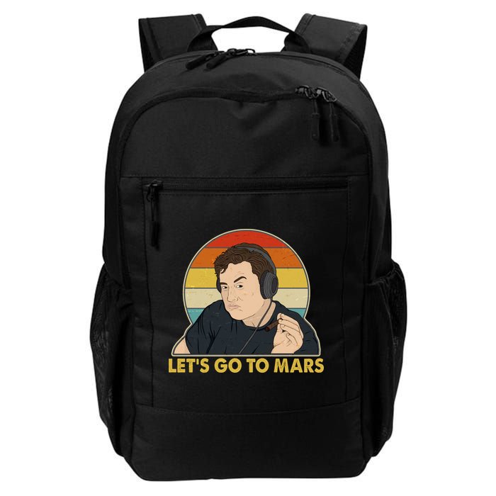 Retro Vintage Elon Musk Let's Go To Mars Backpack