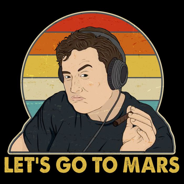 Retro Vintage Elon Musk Let's Go To Mars Backpack