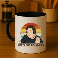 Retro Vintage Elon Musk Let's Go To Mars Mug