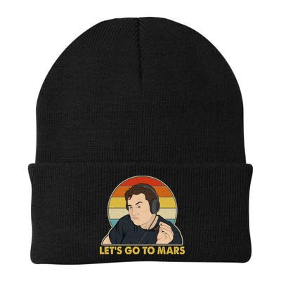 Retro Vintage Elon Musk Let's Go To Mars Beanie